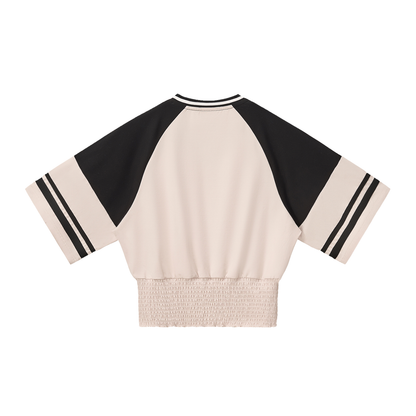 D-O EAGLE WOMEN’S VINTAGE RAGLAN V-NECK TEE